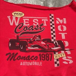 Aero Dwntme West Coast Motors Crop Sweatshirt
